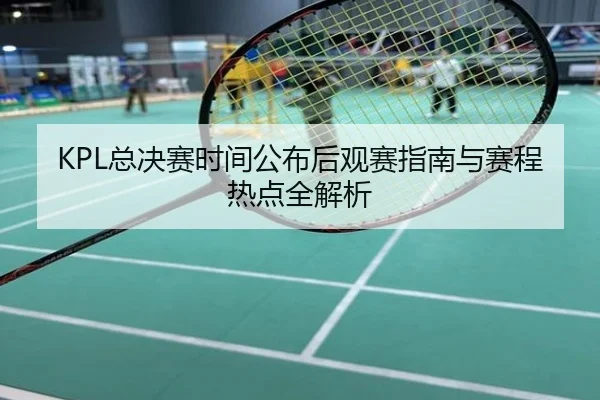 KPL总决赛时间公布后观赛指南与赛程热点全解析